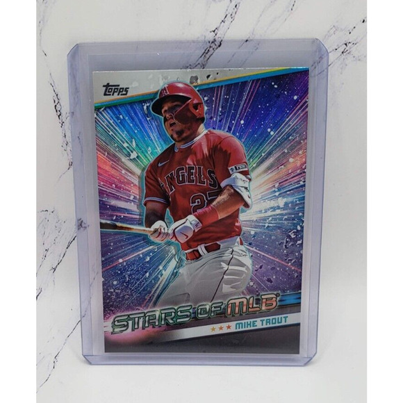 2024 Topps Series 1 Stars of MLB Mike Trout Los Angeles Angels #SMLB-2 - Picture 1 of 4